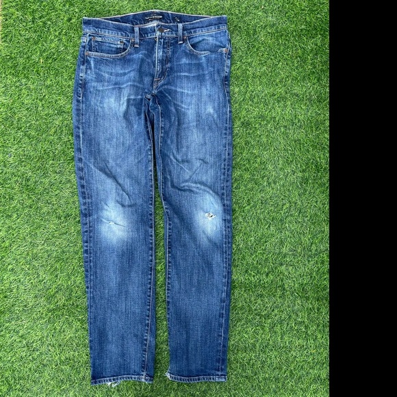 Lucky Brand Men’s 121 Slim distressed Denim Jeans 31/32 casual on trend Preowned - Picture 7 of 8